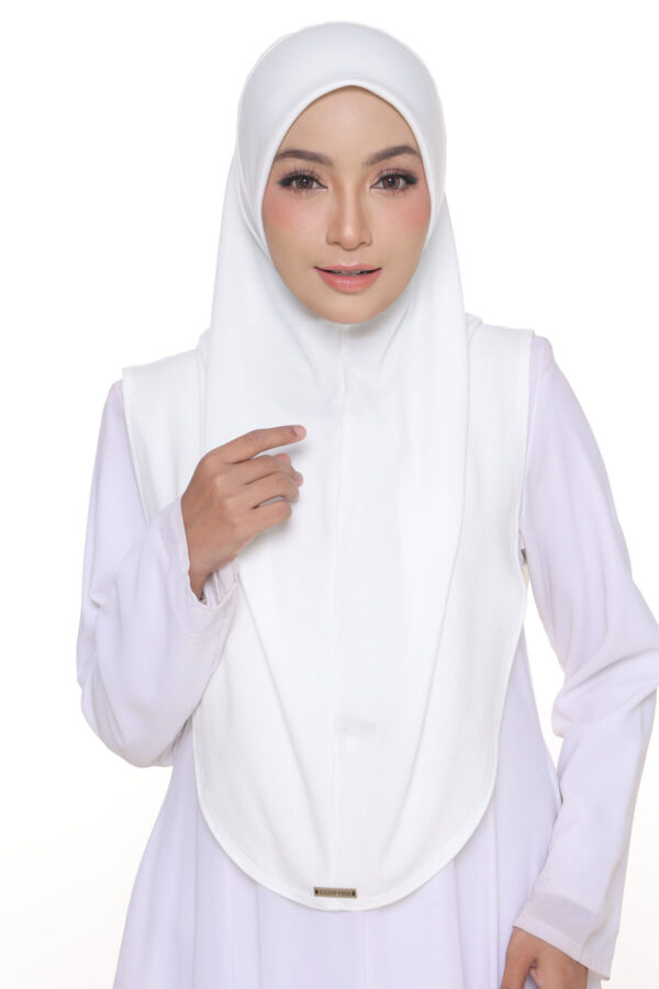 Tudung Izz-Zara L (IZZMOSSCREPE149-OFF WHITE)